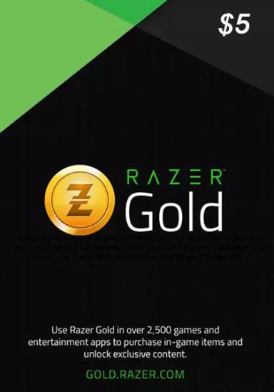 USA Razer Gold 5 USD Kinkekaart cover image