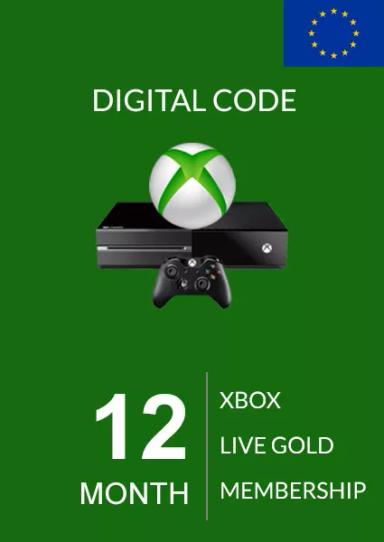 EU Xbox Live 12 Kuu Liikmeaeg  cover image